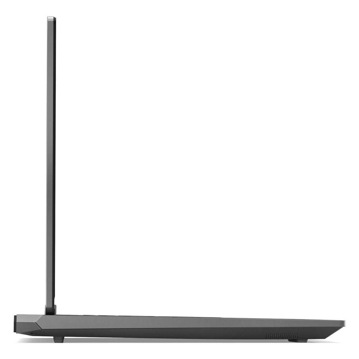 LENOVO LOQ 15AHP9 seen from the left side with the screen open upright