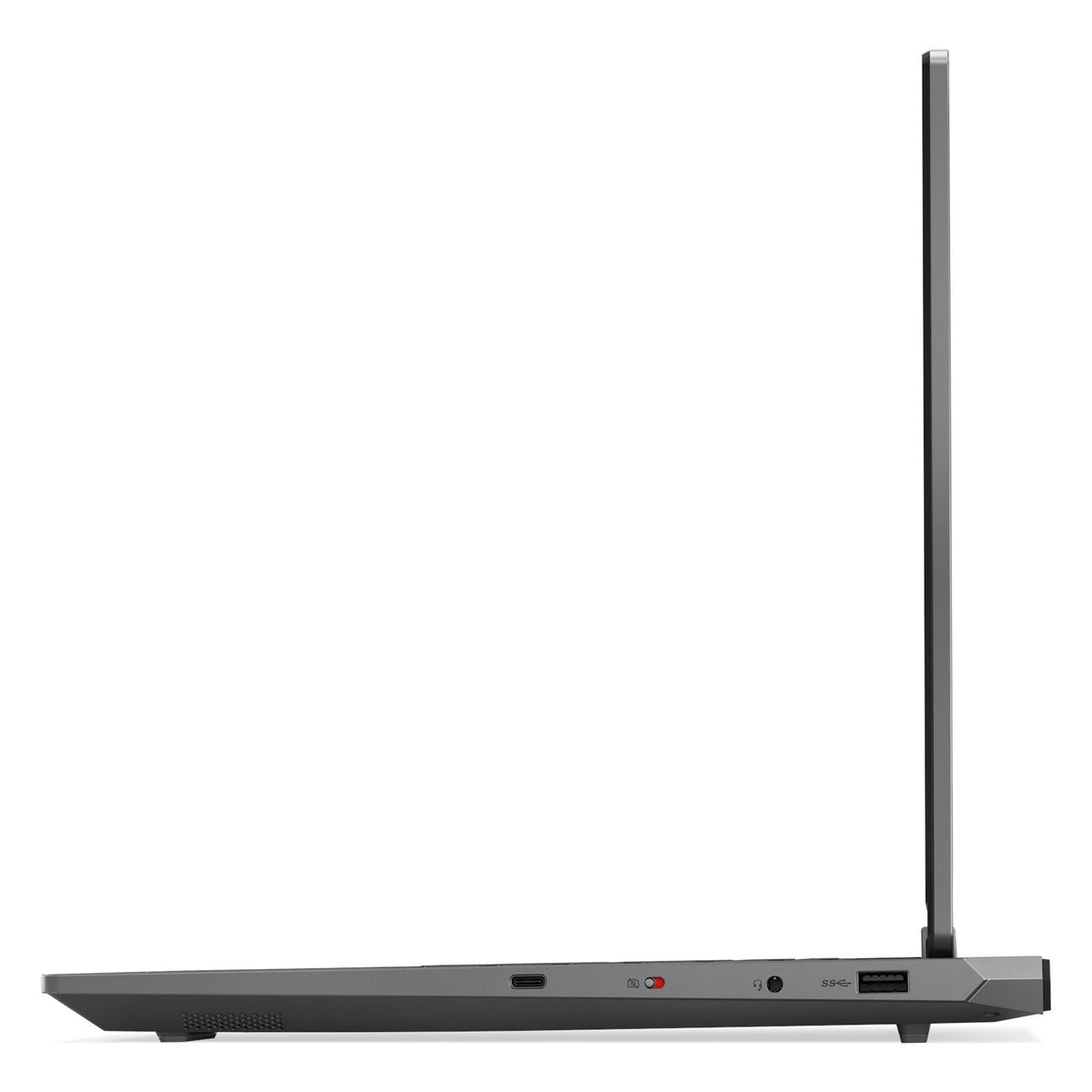 LENOVO LOQ 15AHP9 seen from the right side with the screen open upright