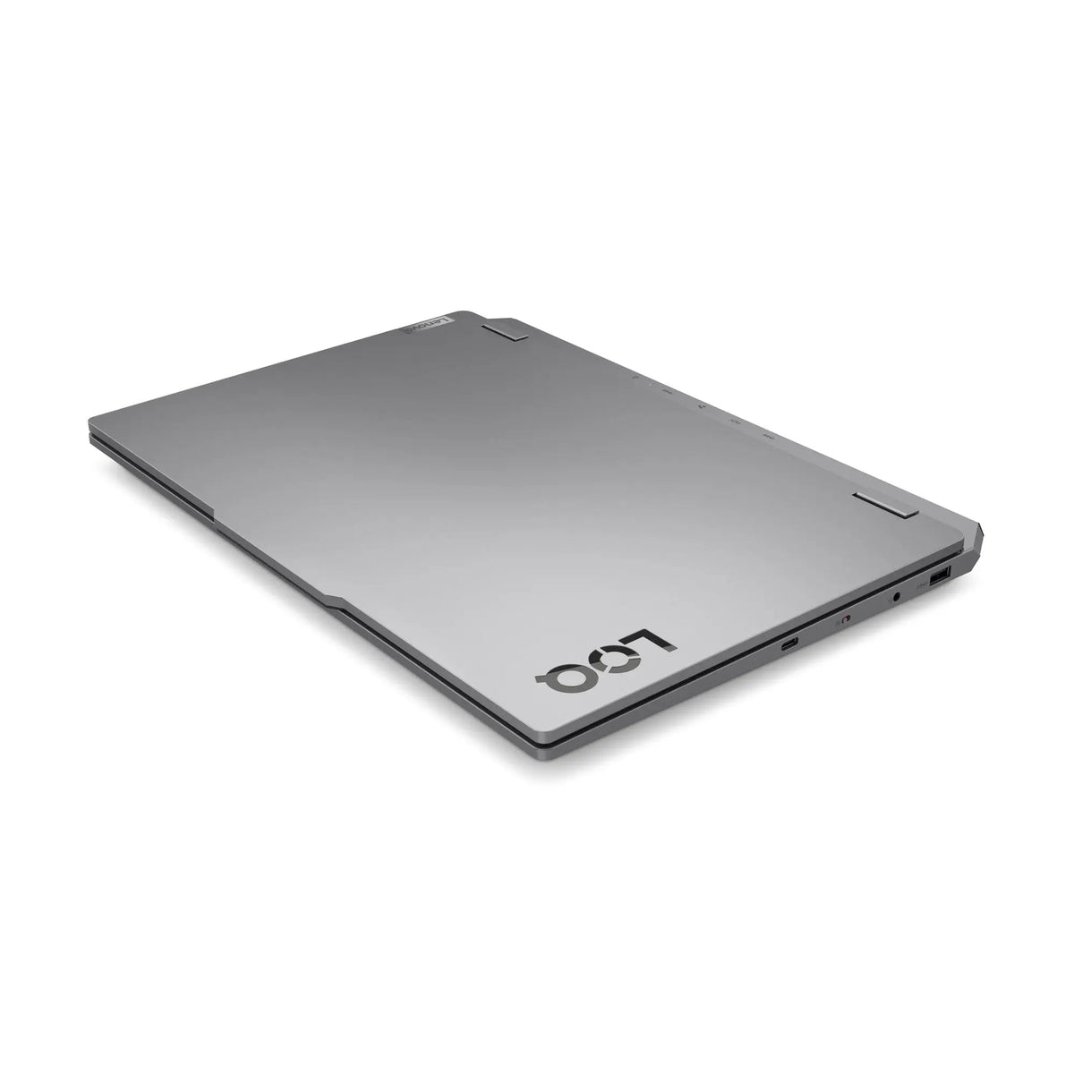 غطاء لابتوب LENOVO LOQ 15IRX10 المغلق بشعار LOQ بلون Luna Grey