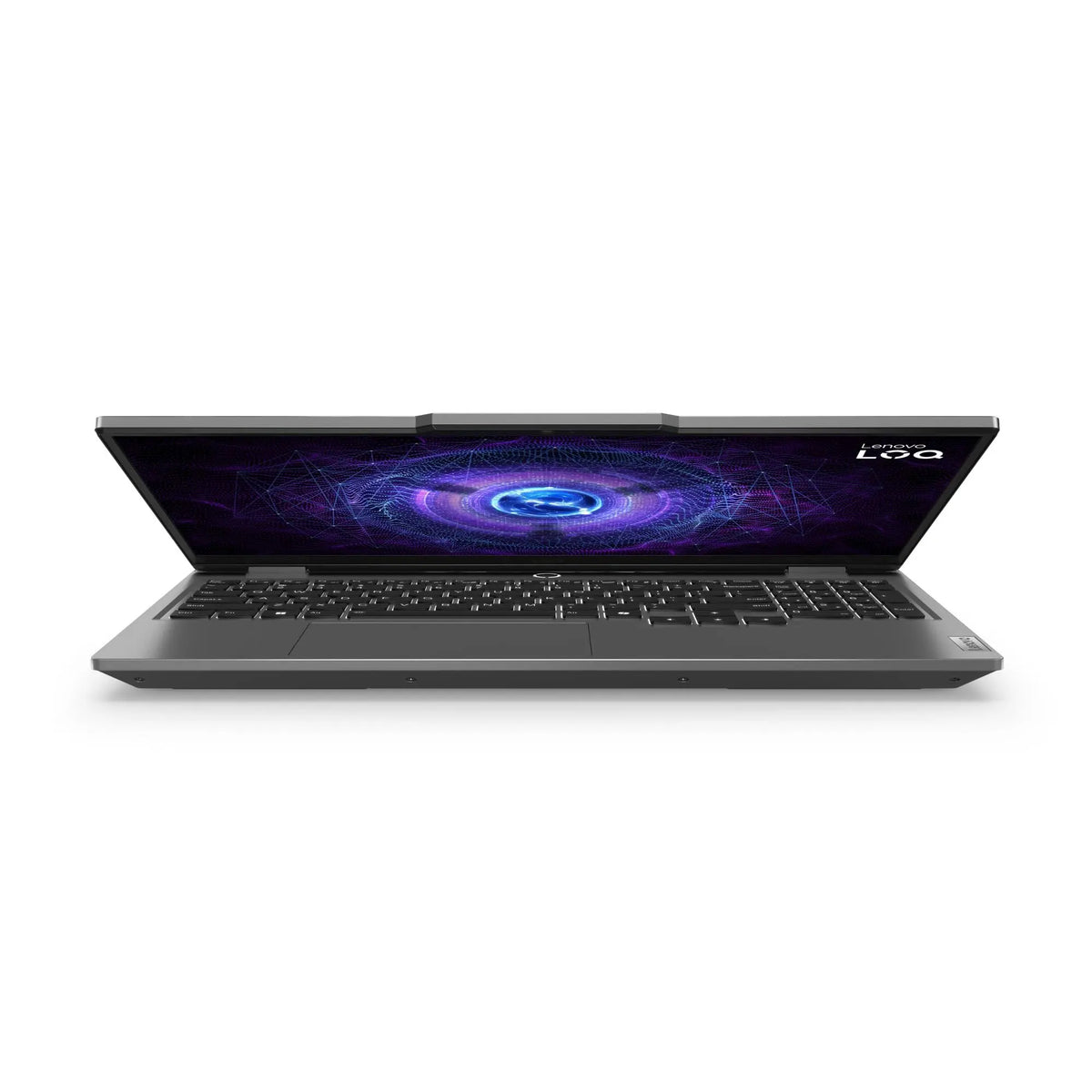 LENOVO LOQ 15IRX9 seen from the front at a low angle