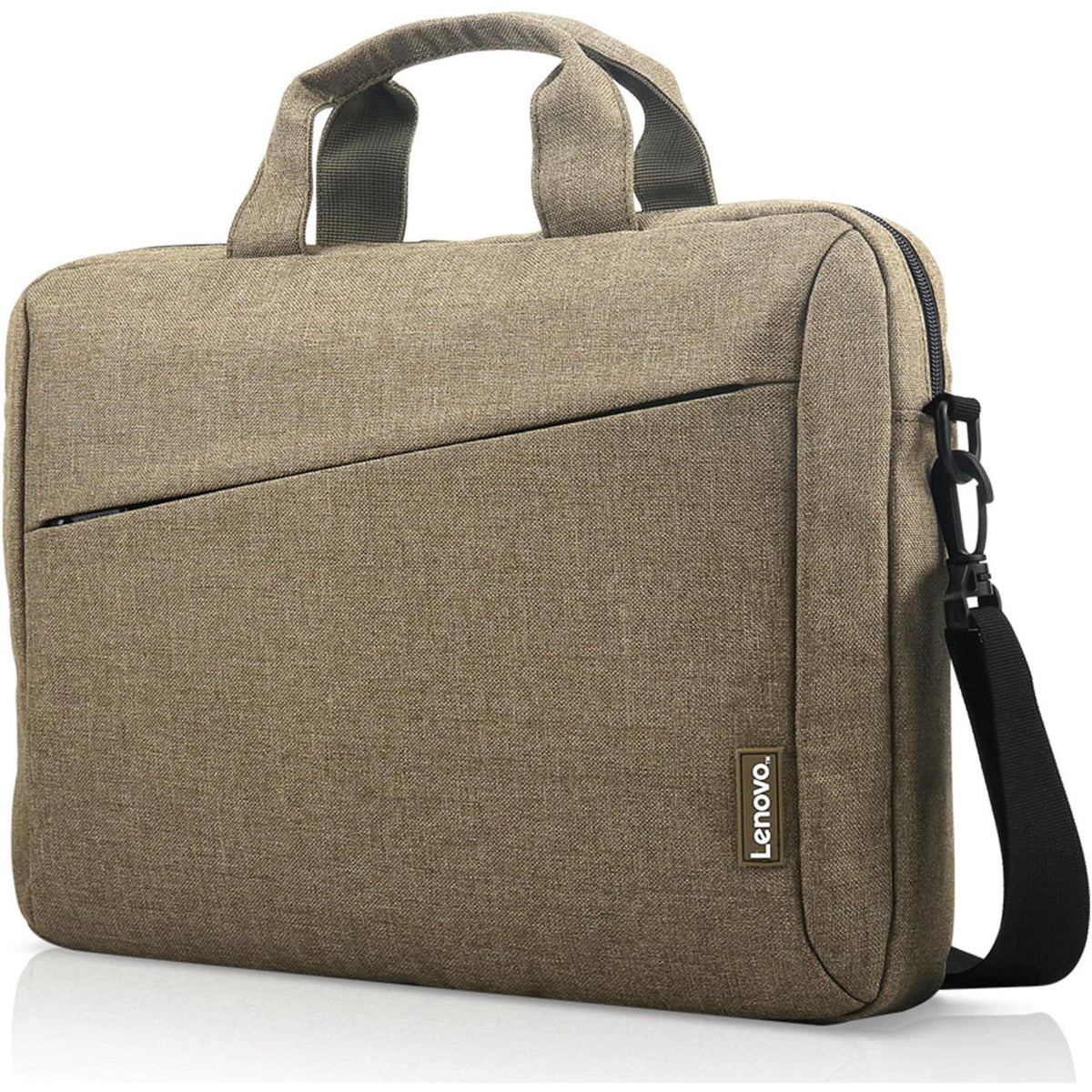 Lenovo T210 15.6-inch Laptop Casual Toploader in Green, angled front view