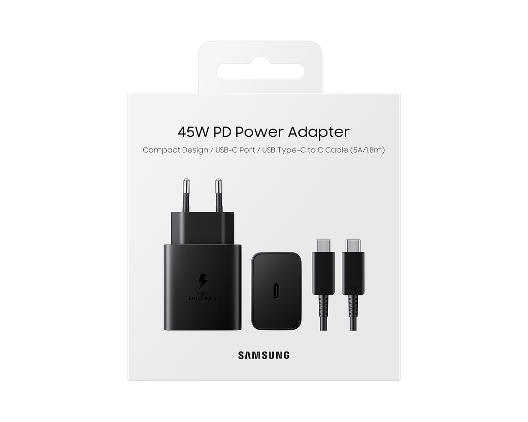 Samsung PD 45W Super Fast Charger With USB Type-C Cable