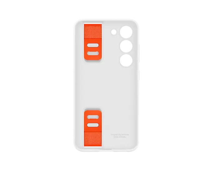 Samsung Galaxy S23 Silicone Grip Case-Color: White---Ennap.com