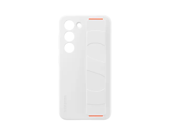 Samsung Galaxy S23 Silicone Grip Case-Color: White---Ennap.com