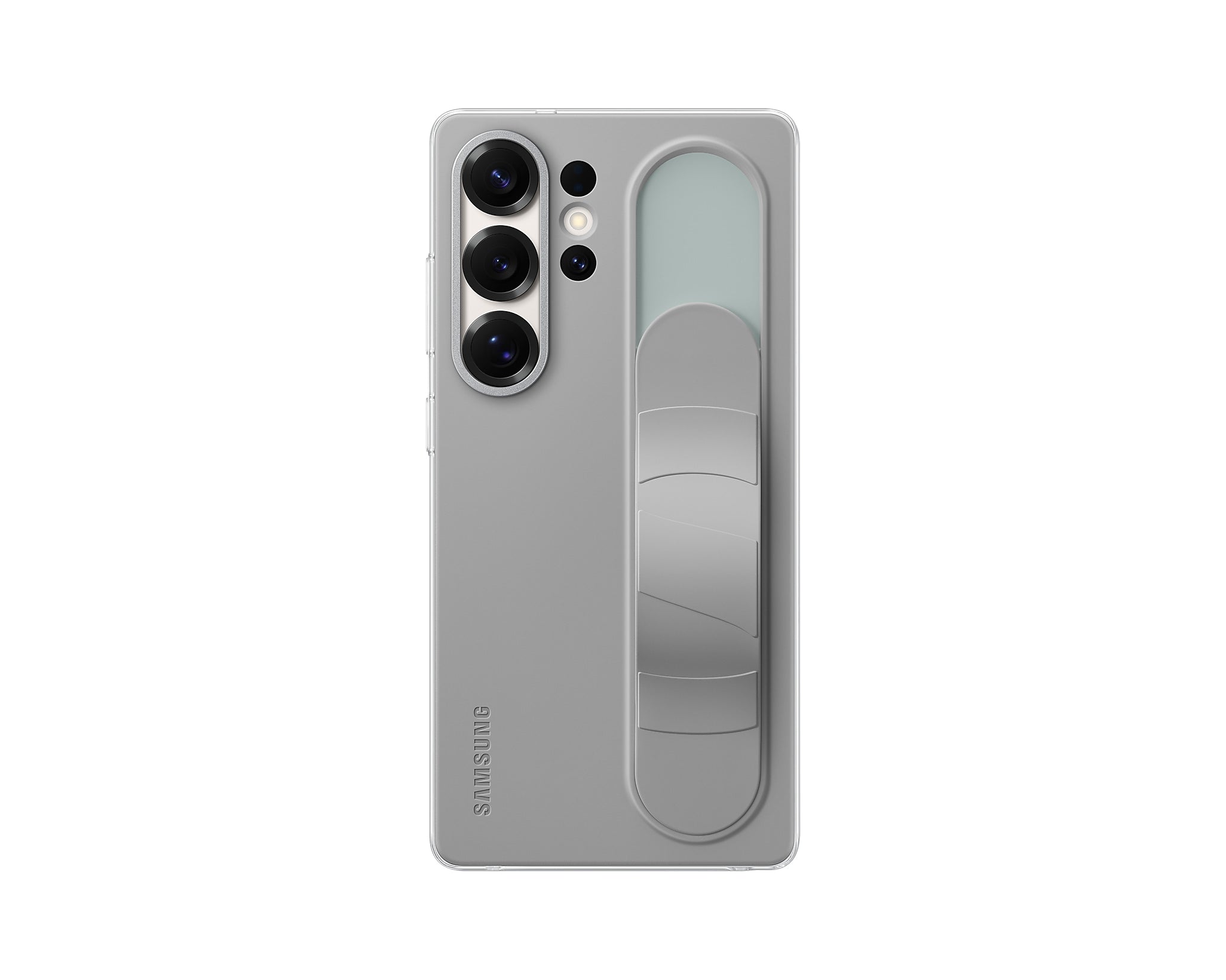 Samsung Galaxy S25 Ultra Standing Grip Case - Samsung Galaxy S25 Ultra Standing Grip Case - Gray Ennap.com