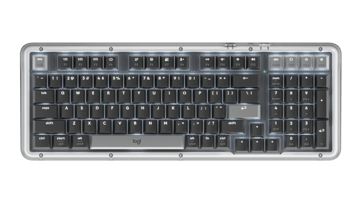 كيبورد لوجيتك Alto Keys K98M الميكانيكي اللاسلكي باللون Graphite