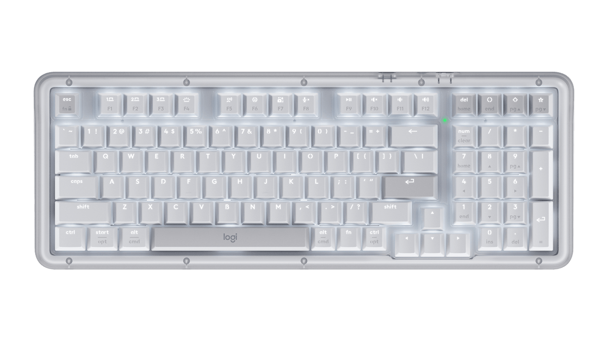 Logitech Alto Keys K98M wireless mechanical keyboard in Off-White