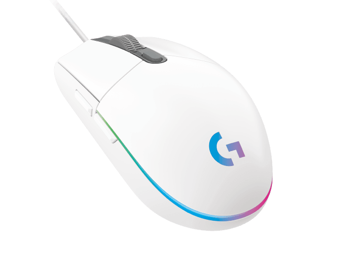 Logitech G203 LIGHTSYNC RGB 6 Button Gaming Mouse-Color: White---Ennap.com
