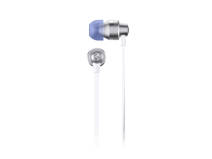 Logitech G333 Gaming Earphones with Mic and Dual Drivers-Color: White---Ennap.com