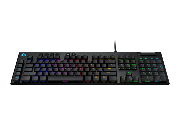 Logitech G815 LIGHTSYNC RGB Mechanical Gaming Keyboard Carbon GL Tactile-Color: Black---Ennap.com