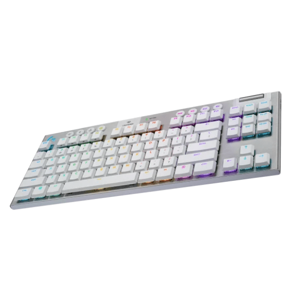 كيبورد لوجيتك G913 TKL باللون White من زاوية جانبية
