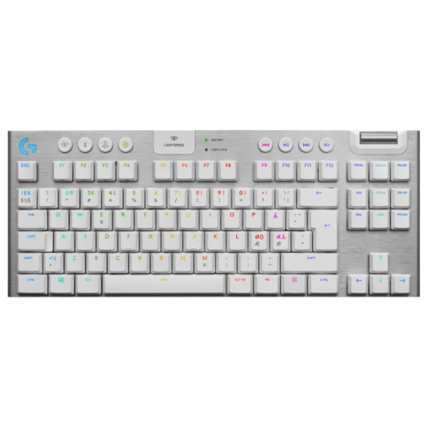 كيبورد الألعاب الميكانيكي اللاسلكي لوجيتك G913 TKL باللون White