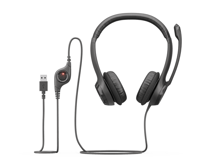 Logitech H390 USB Headset with Noise-Cancelling Mic-Color: Graphite---Ennap.com