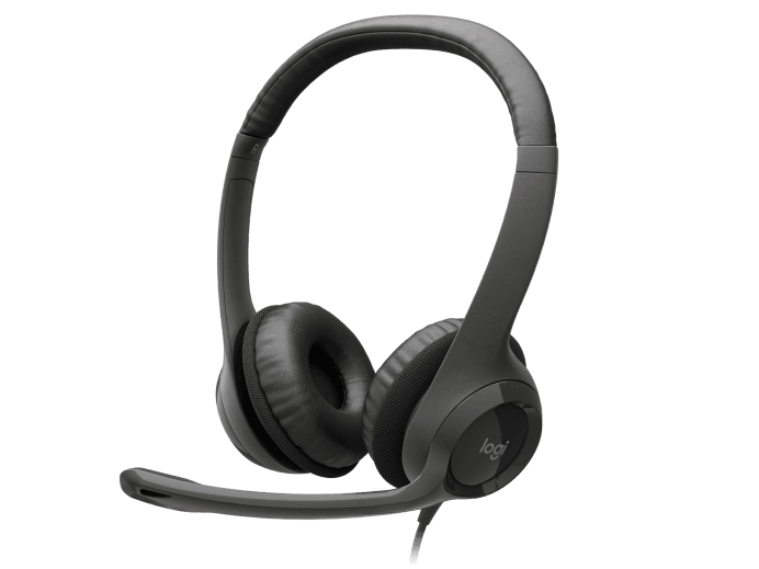 Logitech H390 USB Headset with Noise-Cancelling Mic-Color: Graphite---Ennap.com