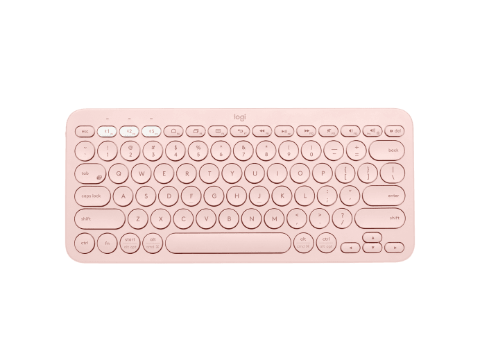 Logitech K380 Multi Device Wireless Keyboard-Color: Rose---Ennap.com