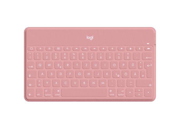 Logitech Keys-to-Go Portable Wireless Keyboard for Apple Devices-Color: Pink---Ennap.com