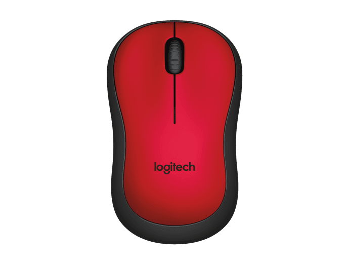 Logitech M220 Wireless Mouse with Silent Clicks-Color: Red---Ennap.com