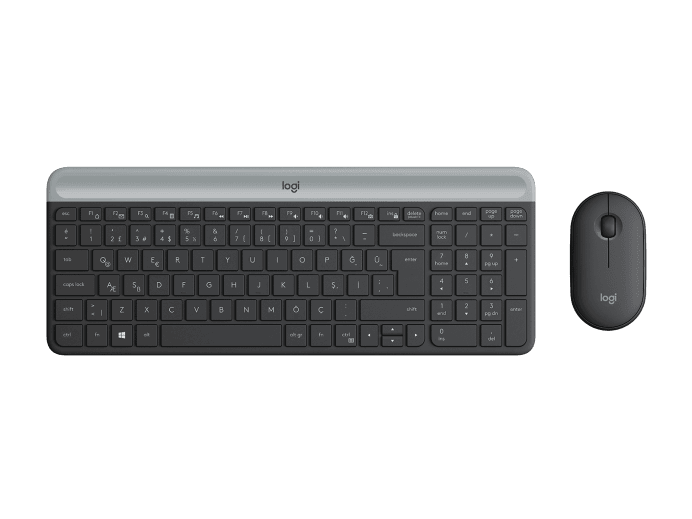 Logitech MK470 Slim Wireless Keyboard and Mouse Combo-Color: Graphite---Ennap.com