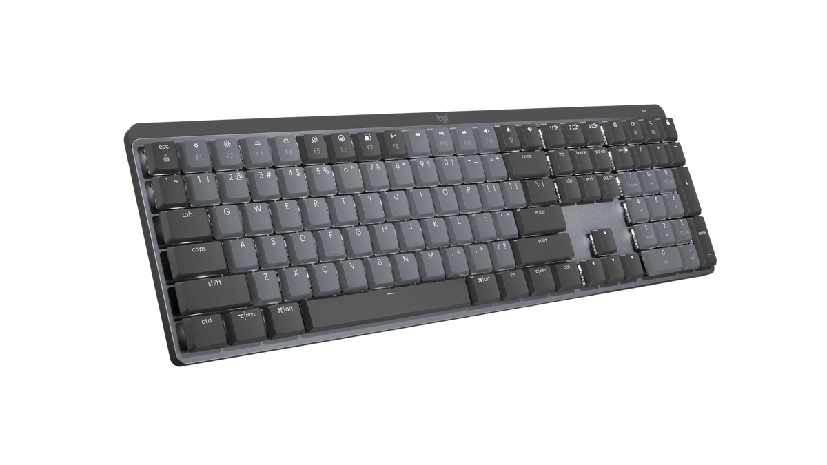 Logitech MX Mechanical from a back angle