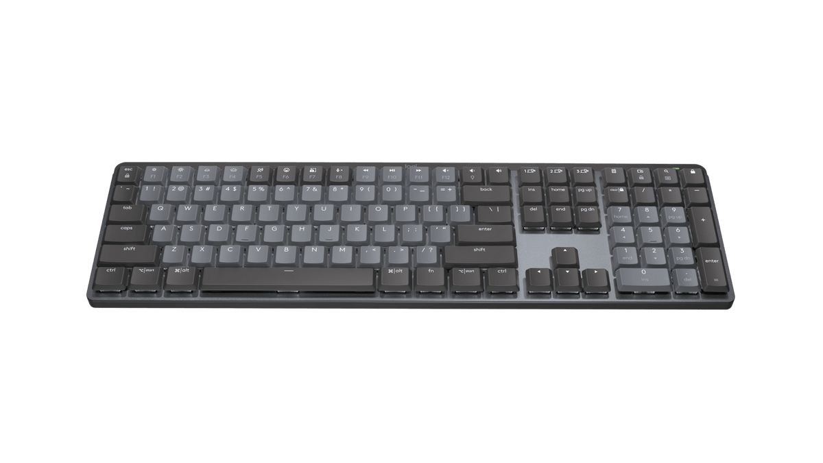 Logitech MX Mechanical from a front angle