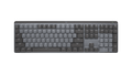 كيبورد لوجيتك Logitech MX Mechanical لاسلكي ميكانيكي بإضاءة ذكية - حجم كامل Graphite