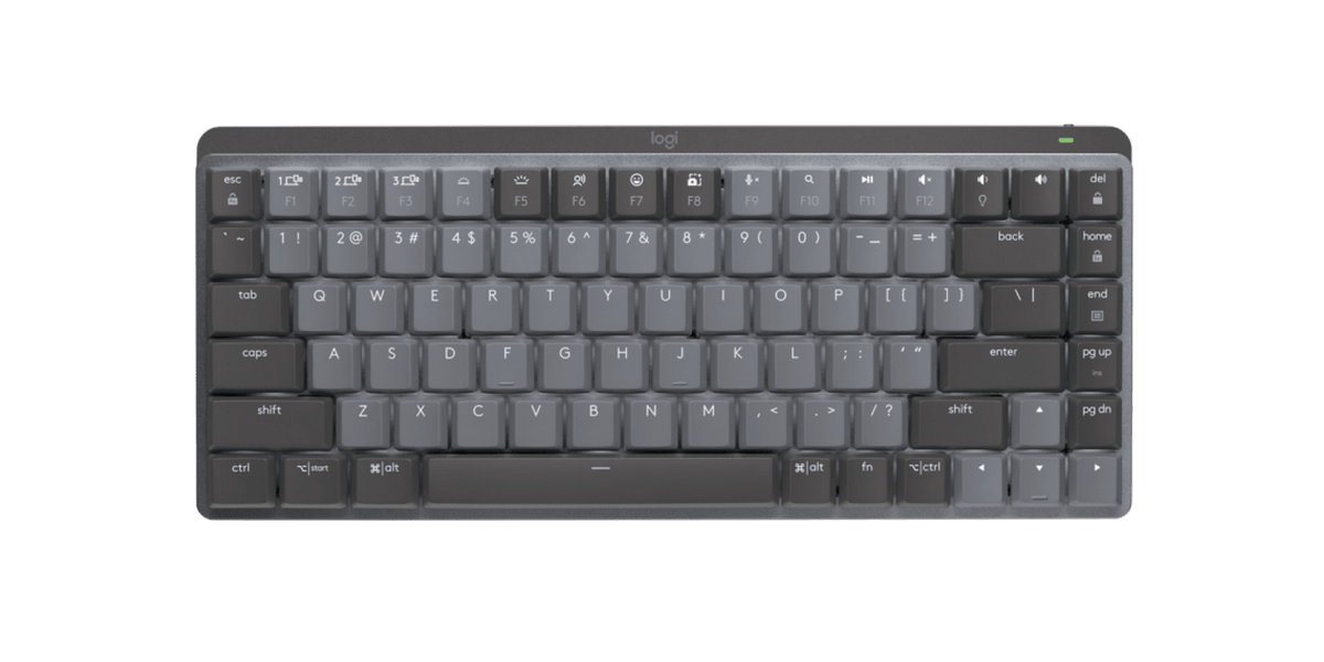 Logitech MX Mechanical Mini compact wireless keyboard in Graphite