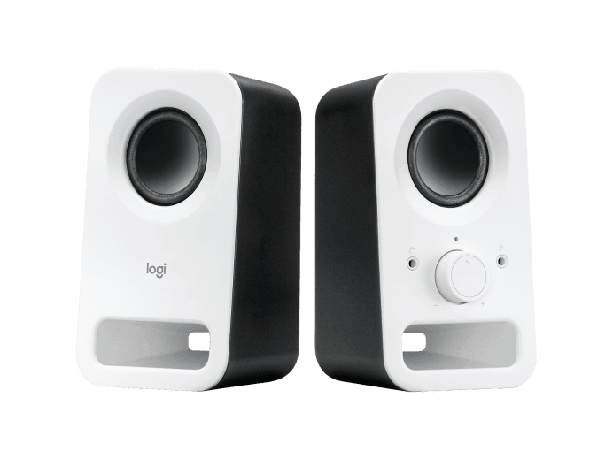 Logitech Z150 Compact Stereo Speakers-Color: White---Ennap.com