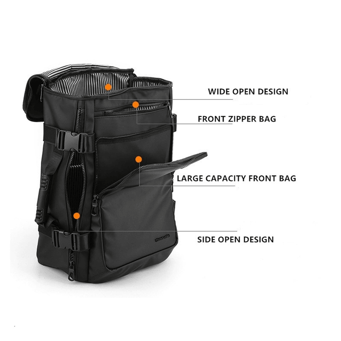 Meinaili 1204 15.6-Inch Laptop Backpack-Color: Black---Ennap.com
