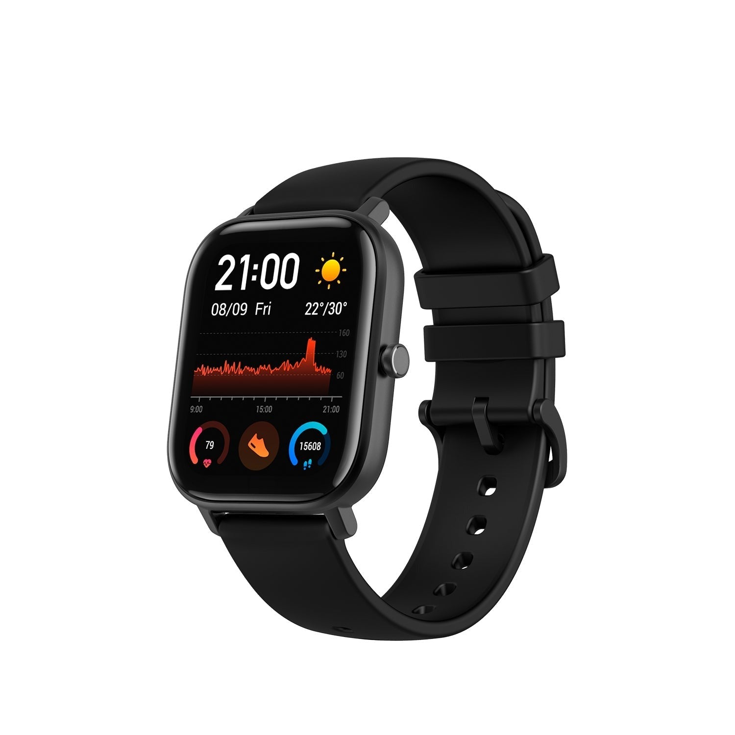 Amazfit GTS Smart Watch 1.65 inch Retina Display Metal Body-Color: Black---Ennap.com