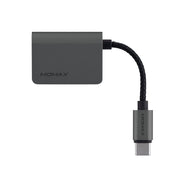 Momax ONE Link HT2 USB-C to 3.5mm Headphone Audio and PD Charging Adapter