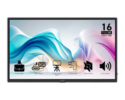 الشاشة المحمولة MSI PRO MP165 E6 من الأمام مع أهم المميزات