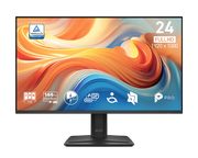شاشة MSI PRO MP242 E14C من الأمام مع أيقونات المميزات