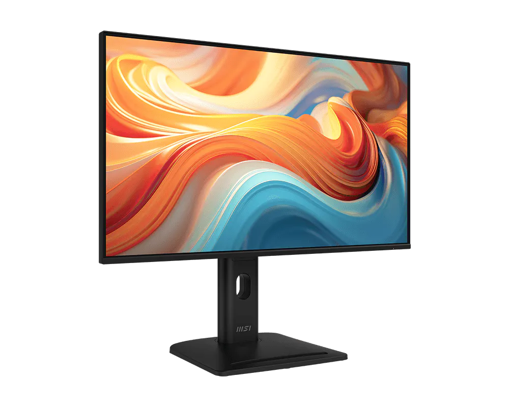 شاشة MSI PRO MP275PG E14 من الأمام بزاوية مائلة