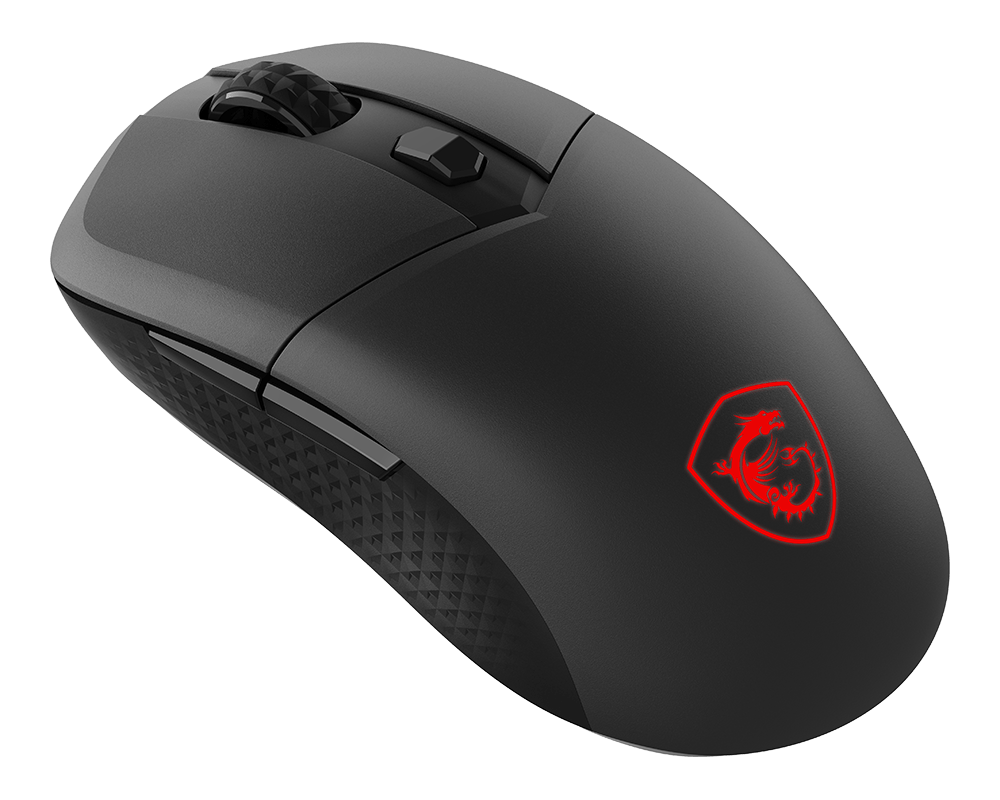 ماوس الألعاب MSI VERSA 300 WIRELESS باللون Black بزاوية جانبية