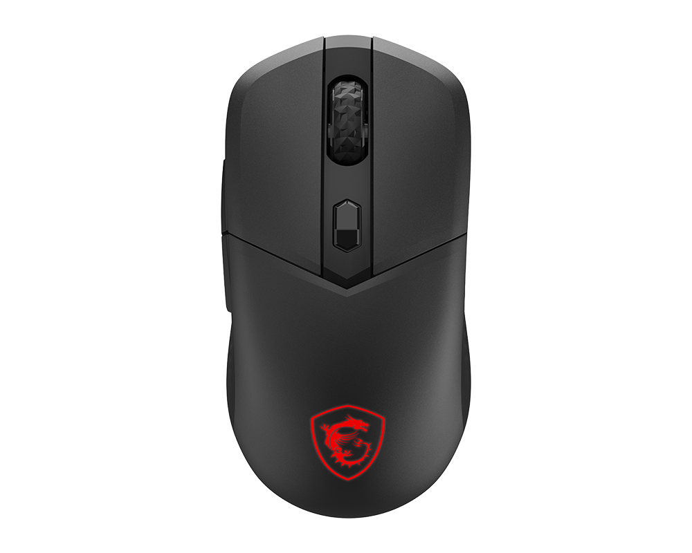 ماوس الألعاب MSI VERSA 300 WIRELESS باللون Black من الأعلى