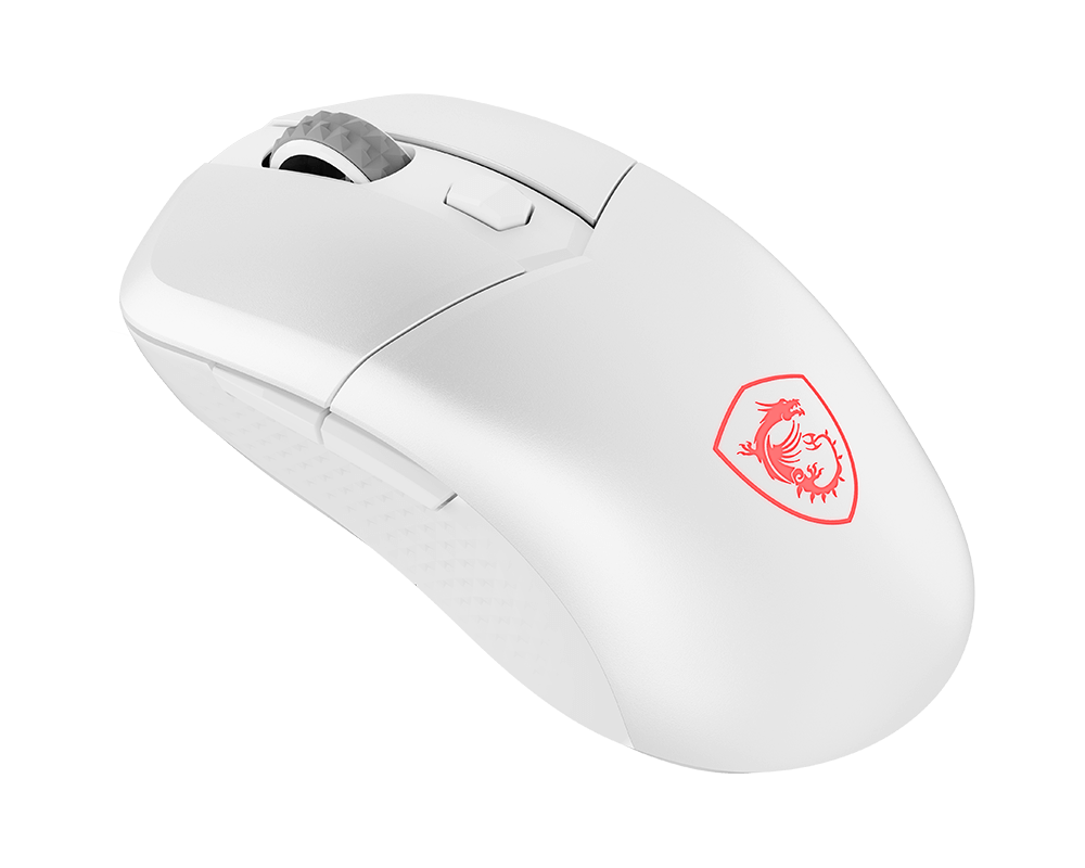 ماوس الألعاب MSI VERSA 300 WIRELESS باللون White بزاوية جانبية