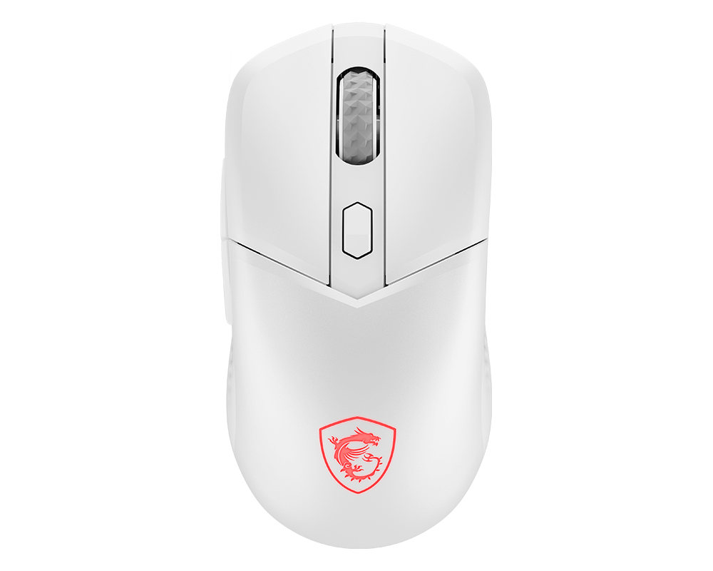 ماوس الألعاب MSI VERSA 300 WIRELESS باللون White من الأعلى