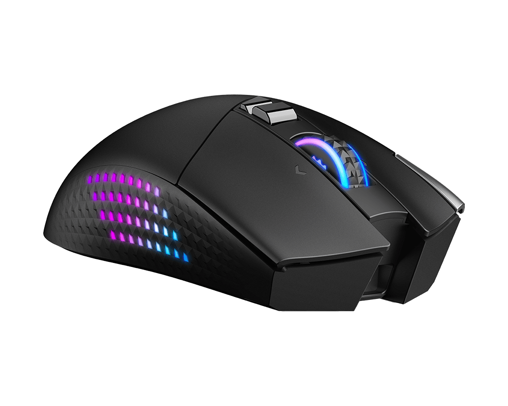 ماوس الألعاب MSI VERSA PRO WIRELESS بزاوية من الجانب الآخر