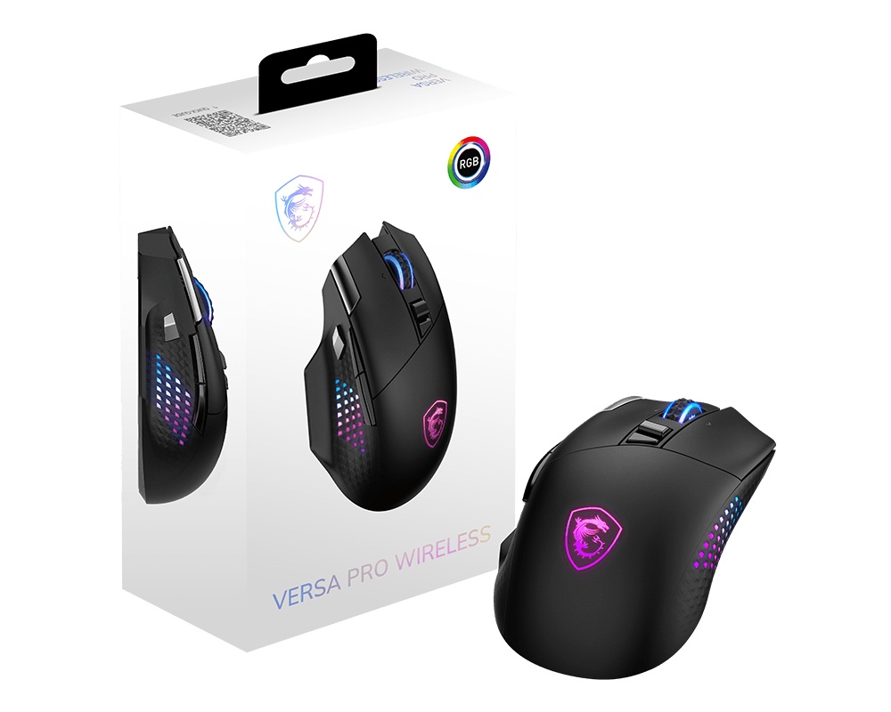 ماوس الألعاب MSI VERSA PRO WIRELESS مع علبته