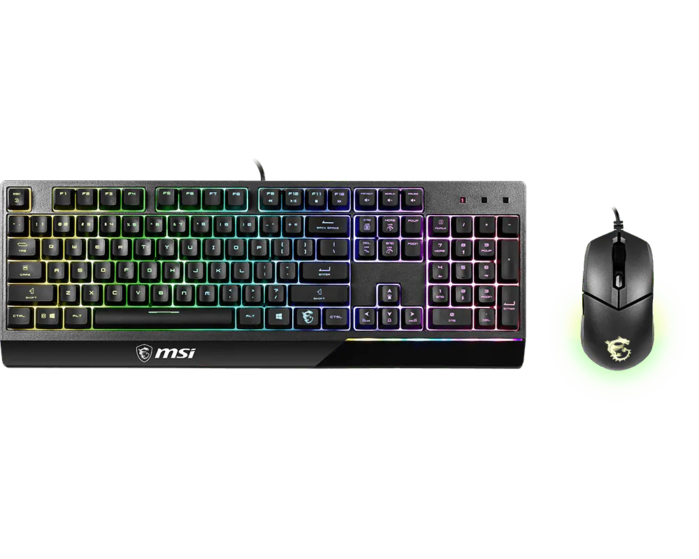 طقم لوحة مفاتيح وماوس ألعاب MSI Vigor GK30 RGB
