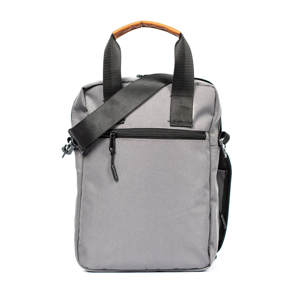 شنطة كروس نسيج X3 للتابلت 13 بوصة باللون Dark Gray، منظر خلفي مع الجيب الخلفي