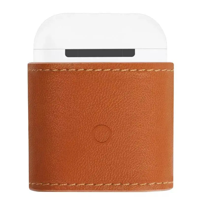 جراب Nillkin AirPods Mate الجلد باللون Brown، منظر خلفي