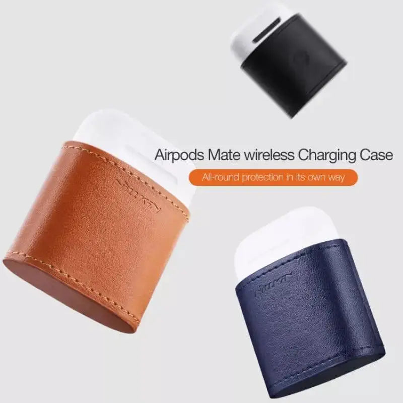 جراب Nillkin AirPods Mate بشحن لاسلكي بألوان Brown وBlue وBlack