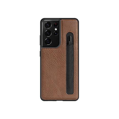 Nillkin Aoge Leather Case For Samsung Galaxy S21 Ultra - Nillkin Aoge Leather Case For Samsung Galaxy S21 Ultra - Brown Ennap.com