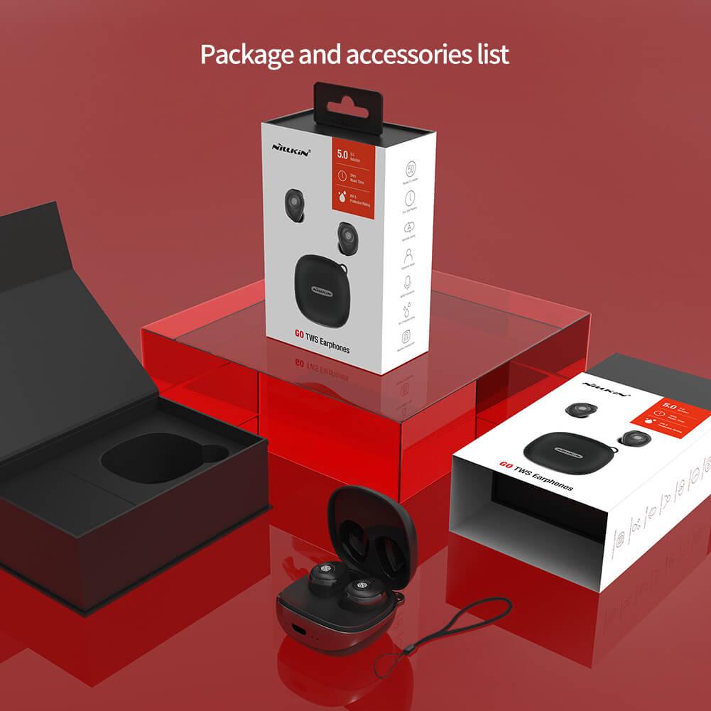 Nillkin Buds GO TWS Wireless Bluetooth 5.0 Earphones with Charing Box - Nillkin Buds GO TWS Wireless Bluetooth 5.0 Earphones with Charing Box - Black Ennap.com