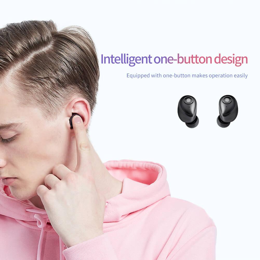 Nillkin Buds GO TWS Wireless Bluetooth 5.0 Earphones with Charing Box-Color: Black---Ennap.com