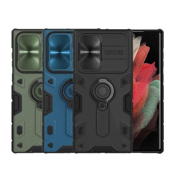 Nillkin CamShIeld Armor Case For Samsung Galaxy S22 Ultra - Nillkin CamShIeld Armor Case For Samsung Galaxy S22 Ultra - Black Ennap.com