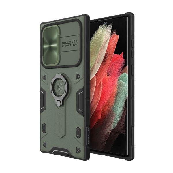 Nillkin CamShIeld Armor Case For Samsung Galaxy S22 Ultra - Nillkin CamShIeld Armor Case For Samsung Galaxy S22 Ultra - Green Ennap.com