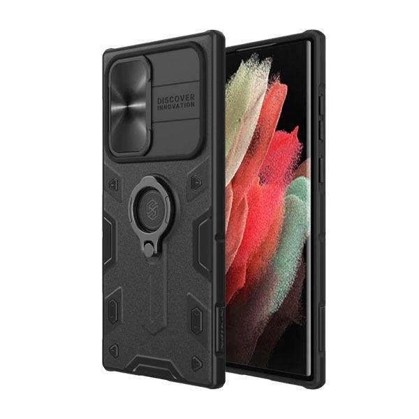 Nillkin CamShIeld Armor Case For Samsung Galaxy S22 Ultra - Nillkin CamShIeld Armor Case For Samsung Galaxy S22 Ultra - Black Ennap.com