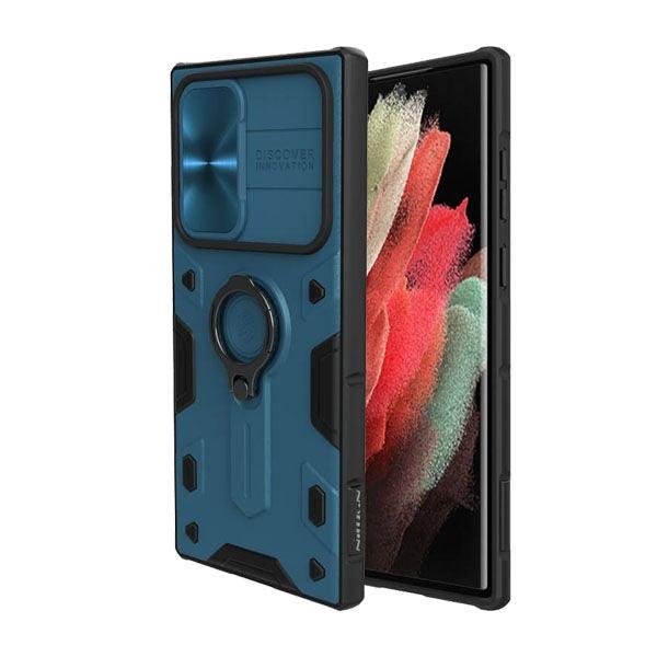 Nillkin CamShIeld Armor Case For Samsung Galaxy S22 Ultra - Nillkin CamShIeld Armor Case For Samsung Galaxy S22 Ultra - Blue Ennap.com